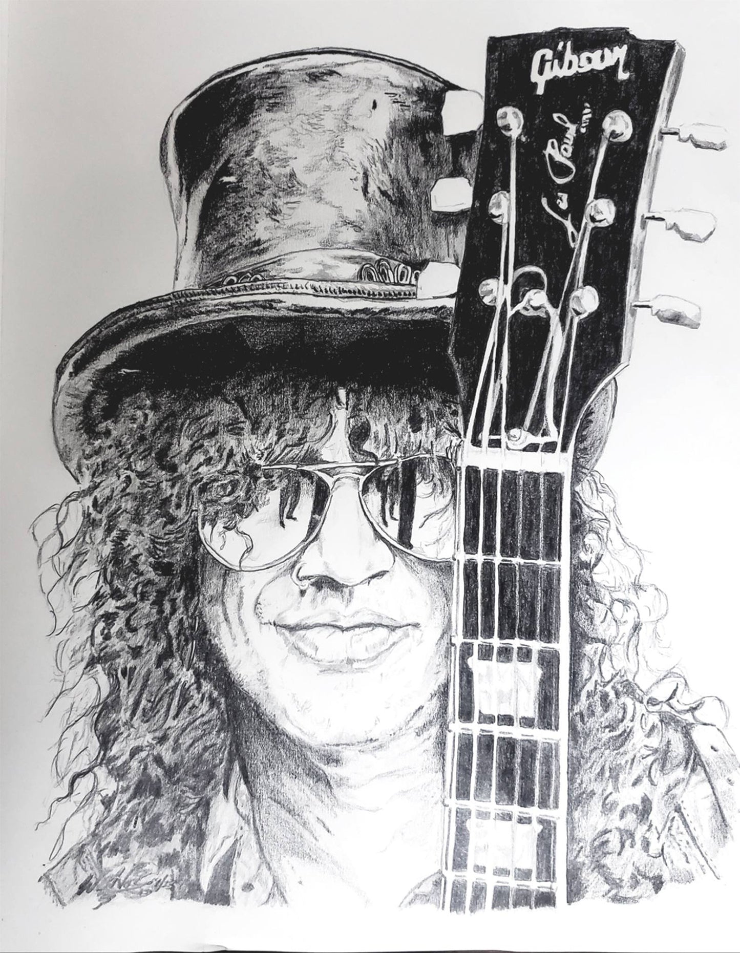 Custom Slash Sketch by Wallace Horn