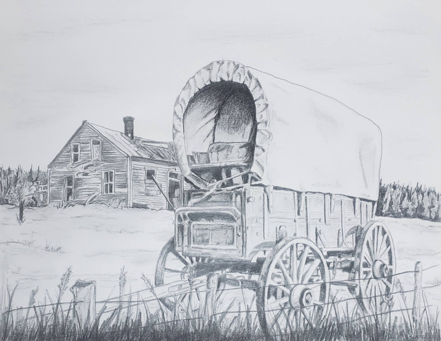 Pioneer Spirit: Custom Sketch by Wallace Horn