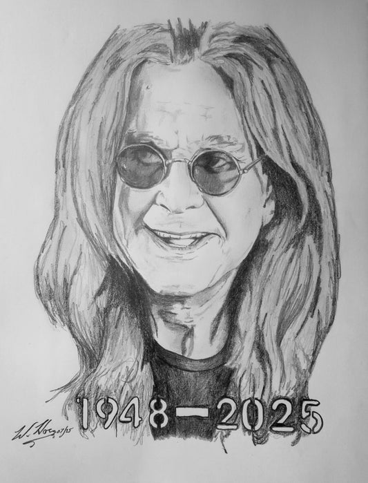 Ozzy Osbourne Memorial: Custom Sketch by Wallace Horn